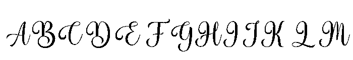 Baileyda Font UPPERCASE