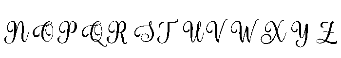 Baileyda Font UPPERCASE