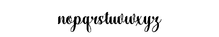 Baileyda Font LOWERCASE