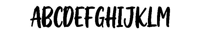 Bailora Font UPPERCASE
