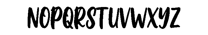Bailora Font UPPERCASE