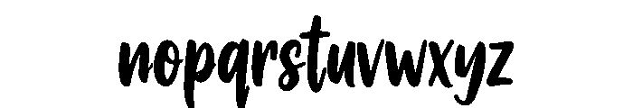 Bailora Font LOWERCASE