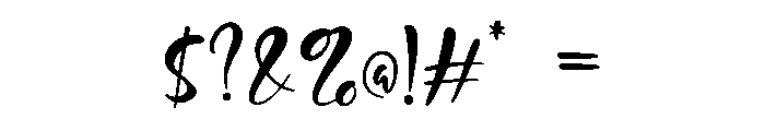Baiqhuny Regular Font OTHER CHARS