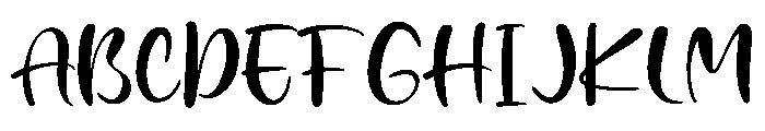 Baiqhuny Regular Font UPPERCASE