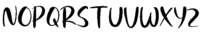 Baiqhuny Regular Font UPPERCASE