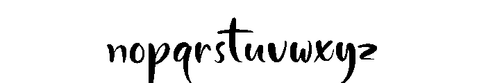 Baiqhuny Regular Font LOWERCASE