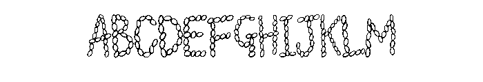Baked Beans By Squeeb C Regular Font UPPERCASE