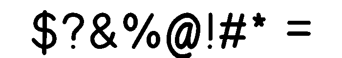 Baked Bread Font OTHER CHARS
