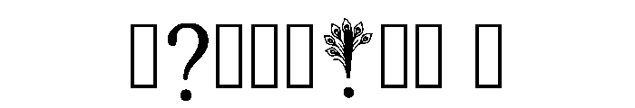 Baker Regular Font OTHER CHARS