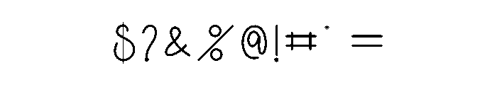 Bakery Ornament Font OTHER CHARS