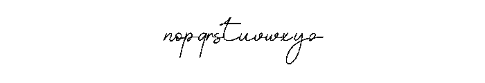 Bakery2 Font LOWERCASE