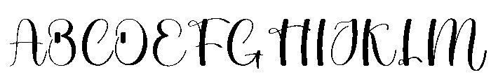 Bakerymilk Font UPPERCASE