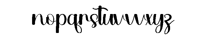 Bakerymilk Font LOWERCASE