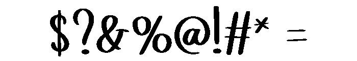 Bakes Font OTHER CHARS