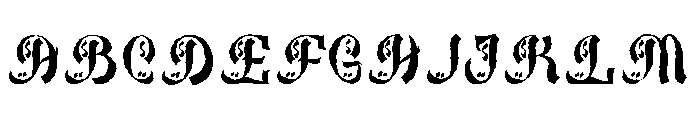 Bakhtiar Rough Font UPPERCASE