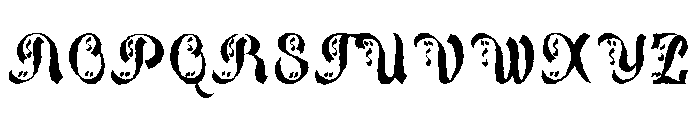 Bakhtiar Rough Font UPPERCASE