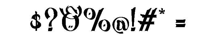 Bakhtiar Font OTHER CHARS