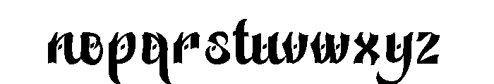 Bakhtiar Font LOWERCASE