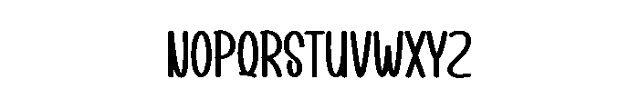 Baking Dear Font LOWERCASE
