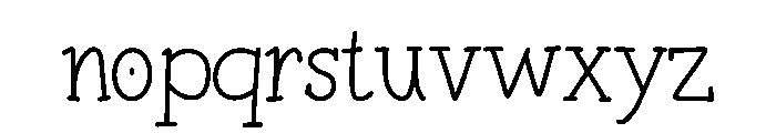 Bala Font LOWERCASE