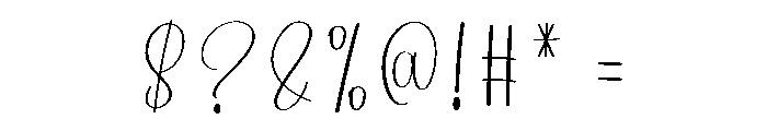 Balance Birthday Font OTHER CHARS