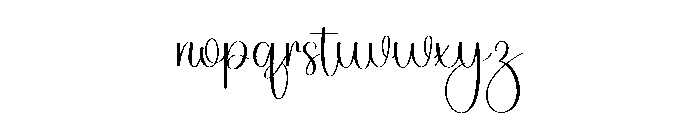 Balance Birthday Font LOWERCASE