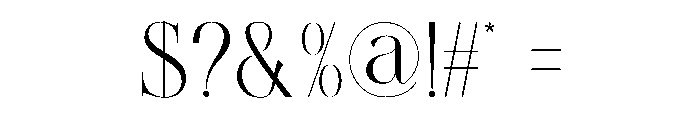 Balgind Font OTHER CHARS