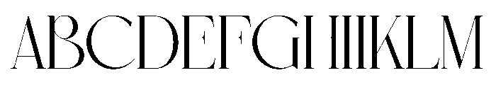 Balgind Font UPPERCASE