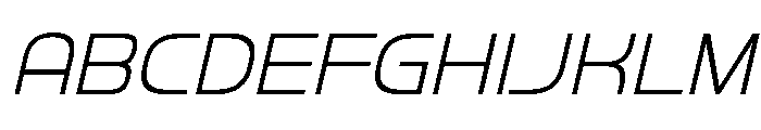 Balikan Thin Italic Font UPPERCASE
