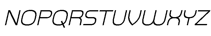 Balikan Thin Italic Font UPPERCASE