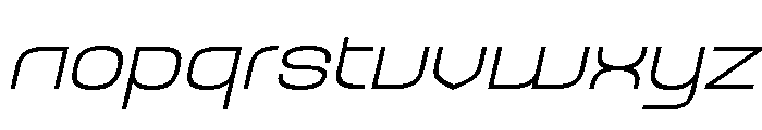 Balikan Thin Italic Font LOWERCASE