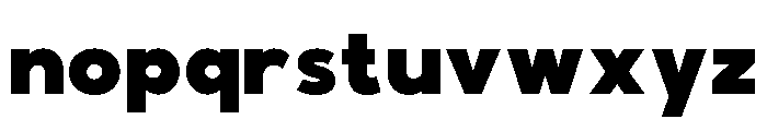 Balimo Extra Bold Font LOWERCASE
