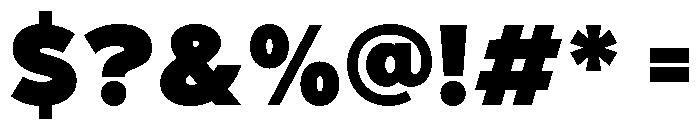 Balimo-Heavy Font OTHER CHARS