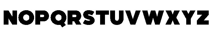 Balimo-Heavy Font UPPERCASE