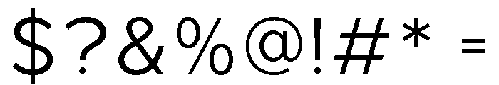 Balimo-Light Font OTHER CHARS