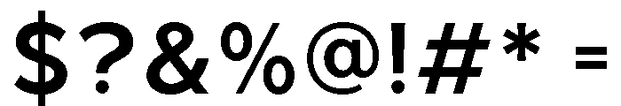 Balimo-Medium Font OTHER CHARS