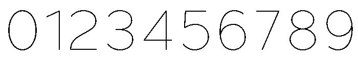 Balimo-Thin Font OTHER CHARS