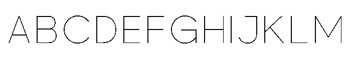 Balimo-Thin Font UPPERCASE