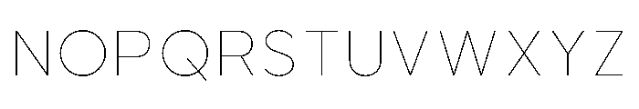 Balimo-Thin Font UPPERCASE