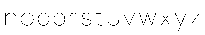 Balimo-Thin Font LOWERCASE