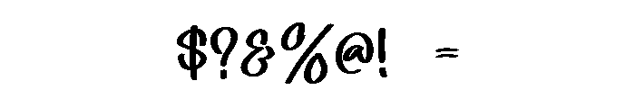 Balimore Font OTHER CHARS