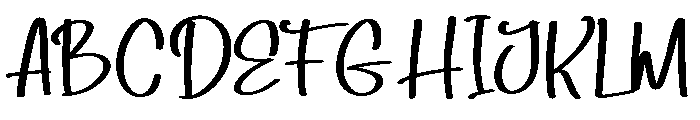 Balimore Font UPPERCASE