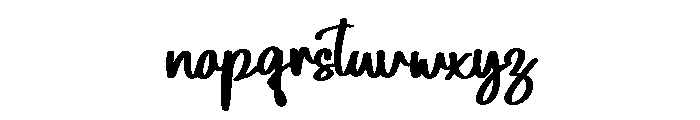 Balimore Font LOWERCASE
