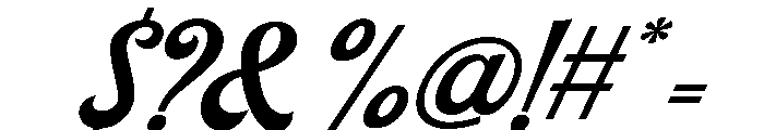 Balistic-Regular Font OTHER CHARS