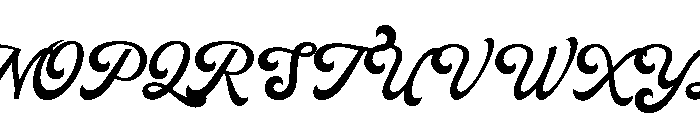 Balistic-Regular Font UPPERCASE