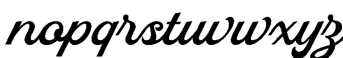 Balistic-Regular Font LOWERCASE