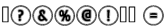 Ball Banner Regular Font OTHER CHARS