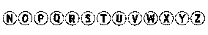 Ball Banner Regular Font LOWERCASE