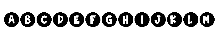 Ball Round Regular Font UPPERCASE