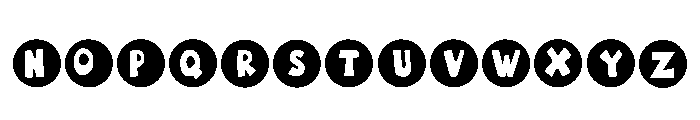 Ball Round Regular Font LOWERCASE